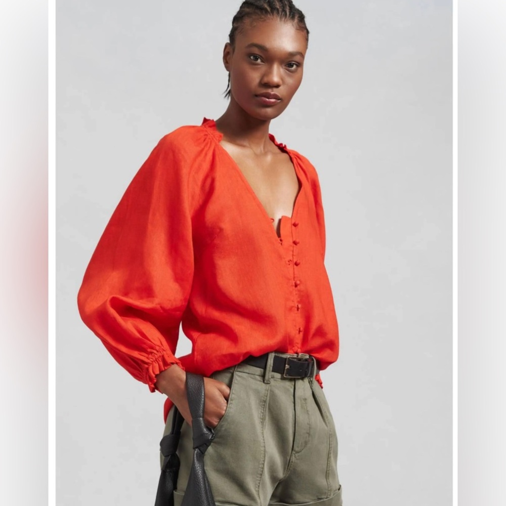 Anthropologie Maeve Linen Blouse NWOT